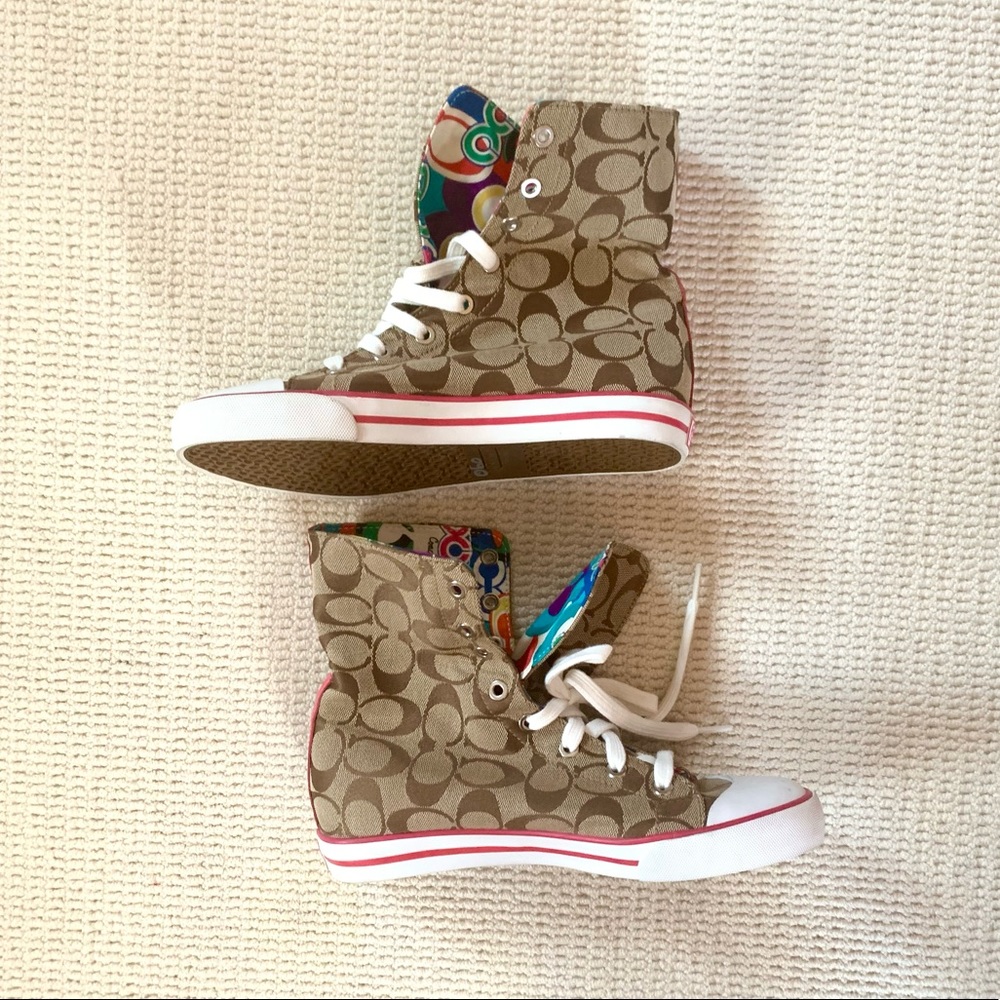 Vintage Coach High Top Sneakers